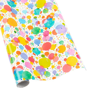 Balloons And Confetti Roll Wrap 30 Inch X 8Ft-2 Inch Core