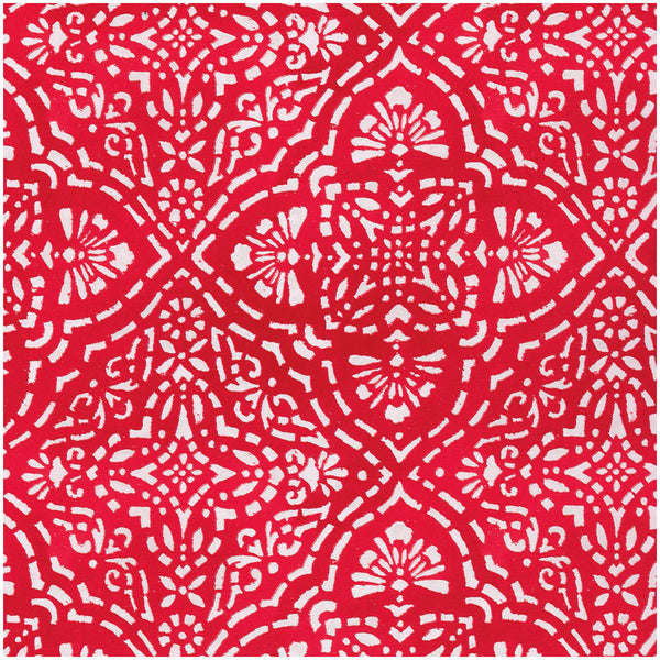 Caspari Annika Red & White Gift Wrap - One 30 x 8' Roll