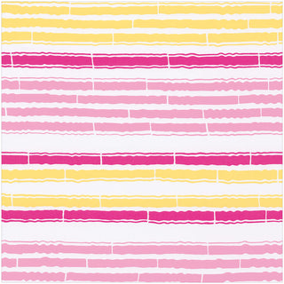 Bamboo Stripe Pink And Yellow Roll Wrap 30 Inch X 8Ft-2 Inch Core