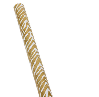 Go Wild Gold/White Roll Wrap 30 Inch X 8Ft-2 Inch Core