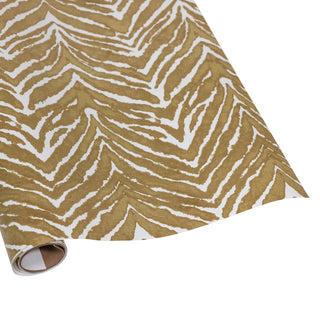 Go Wild Gold/White Roll Wrap 30 Inch X 8Ft-2 Inch Core