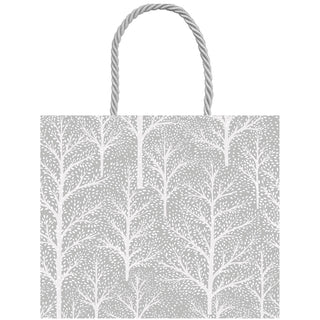 Winter Trees Silver Large Gift Bag - 1 Each