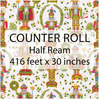 Nutcracker Christmas White Ream Wrap 30 Inches X 416 Feet