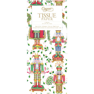 Nutcracker Christmas White Tissue Pack - 4 Sheets