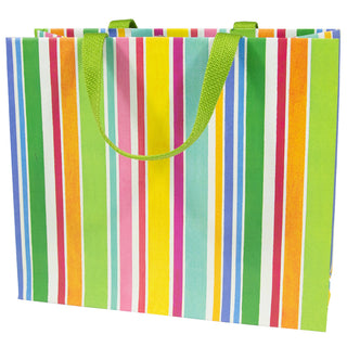 Cabana Stripe Bright Gift Bag Lg 11 3/4 X 4 3/4 X 10