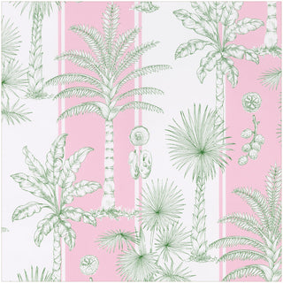 Southern Palms-Pink/White Roll Wrap 30 Inch X 8Ft-2 Inch Core