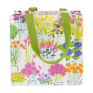 Flower Market Gift Bag Sm Sq. 5 3/4X2 1/2 X 5 3/4