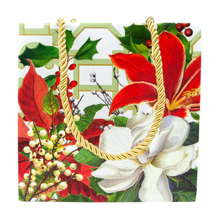 Christmas Garden Gift Bag Sm Sq. 5 3/4X2 1/2 X 5 3/4