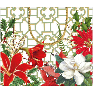 Christmas Garden Gift Bag Lg 11 3/4 X 4 3/4 X 10