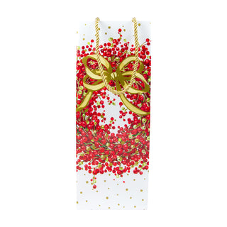 Pepperberry White Bottle Bag 5 X 3 1/2 X 13