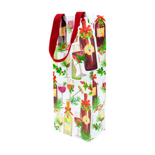 A Christmas Toast Bottle Bag 5 X 3 1/2 X 13