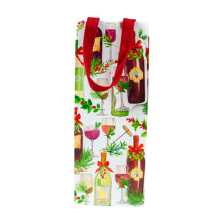 A Christmas Toast Wine & Bottle Gift Bags - 1 Each