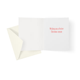 Christmas Flamingo Petite Christmas Cards - Includes 5 Cards & Envelopes