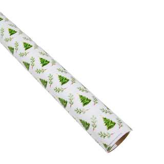 Little Christmas Trees Roll Wrap 30 Inch X 8Ft-2 Inch Core