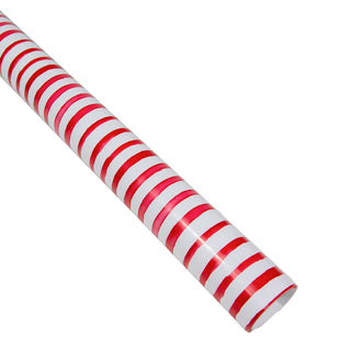 Painterly Stripe Red/White Roll Wrap 30 Inch X 8Ft-2 Inch Core