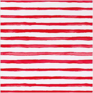 Painterly Stripe Red/White Roll Wrap 30 Inch X 8Ft-2 Inch Core