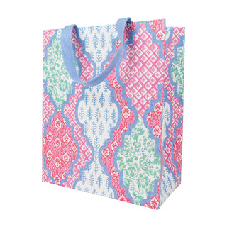 Provencale Cotton Pink Multi Large Gift Bag 10"L x 4.75"W x 11.75"H - includes 1 bag