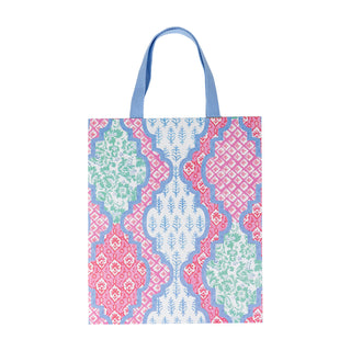 Provencale Cotton Pink Multi Large Gift Bag 10"L x 4.75"W x 11.75"H - includes 1 bag