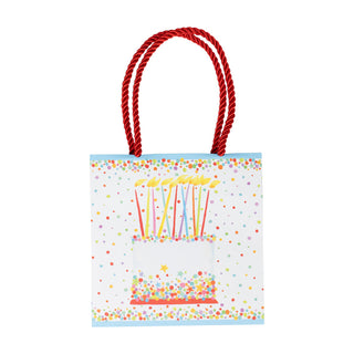 Birthday Cake Gift Bag Sm Sq. 5 3/4X2 1/2 X 5 3/4