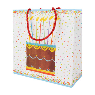 Birthday Cake Med Square Size 9-3/4 X 9-3/4 X 4