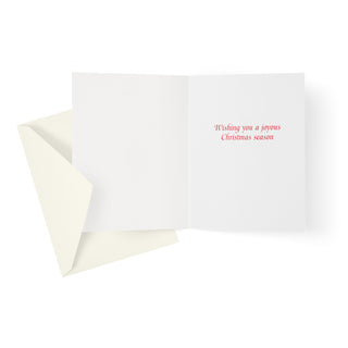Holly And Porcelain Classic Christmas Cards - Includes 5 Cards & Envelopes