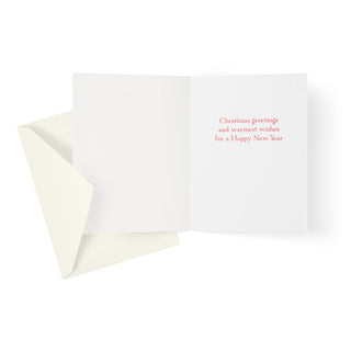 Topiary Stag Classic Christmas Cards - Includes 5 Cards & Envelopes