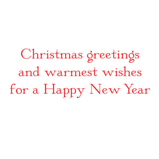 Topiary Stag Classic Christmas Cards - Includes 5 Cards & Envelopes