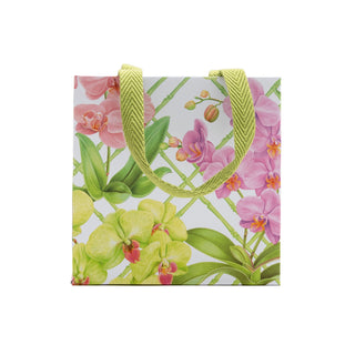 Orchid Conservatory Small Square Gift Bag - 5.75"L x 2.5" W x 5.75"H - includes 1 bag