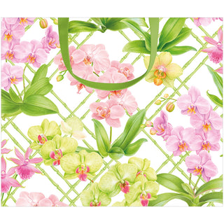 Orchid Conservatory Large Gift Bag - 11.75"L x 4.75"W x 10"H - includes 1 bag