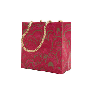 Marbled Ceramica Fuchsia Small Square Gift Bag - 5.75"L x 2.5" W x 5.75"H - includes 1 bag
