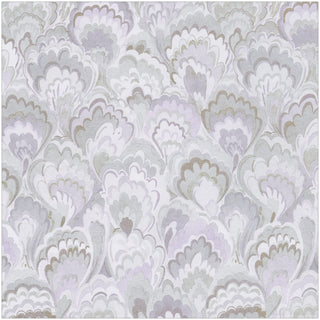 Marbled Ceramica Silver & Lavender Roll Wrap - includes 1 Roll