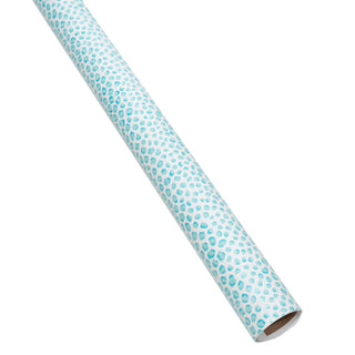 Just Spots Turquoise Roll Wrap 30 Inch X 8Ft-2 Inch Core