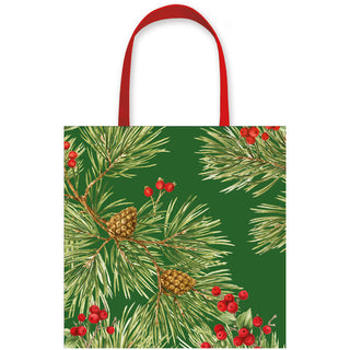 Evergreen And Berries Dark Green Gift Bags - includes 1 Gift Bags