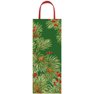 Evergreen And Berries Dark Green Gift Bags - includes 1 Gift Bags