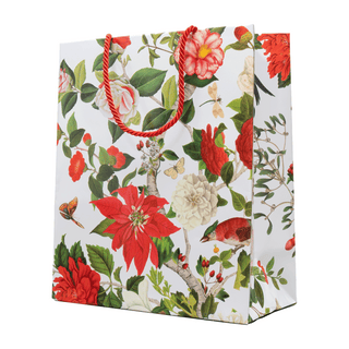 Christmas Chinoiserie Large Gift Bag 10"L x 4.75"W x 11.75"H - includes 1 bag
