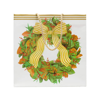 Magnolia Wreath Gift Bags - includes 1 Gift Bags