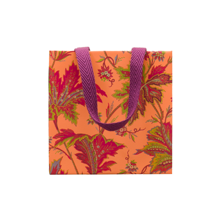 Paisley Leaves Coral Gift Bags - includes 1 Gift Bags