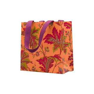 Paisley Leaves Coral Gift Bags - includes 1 Gift Bags