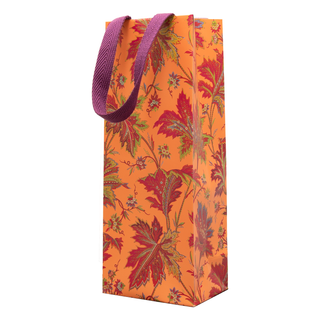 Paisley Leaves Coral Gift Bags - includes 1 Gift Bags