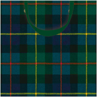 William Tartan Blue Small Square Gift Bag 5.75"L x 2.5" W x 5.75"H - includes 1 bag