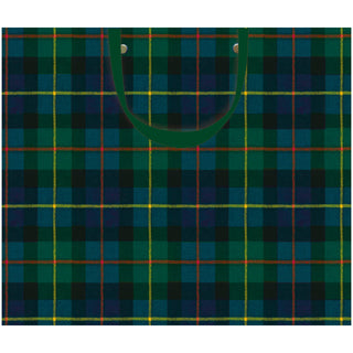 William Tartan Blue Large Gift Bag 11.75"L x 4.75"W x 10"H - includes 1 bag