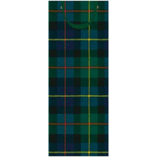 William Tartan Blue Bottle Bag 5"L x 3.5"W x 13"H - includes 1 bag