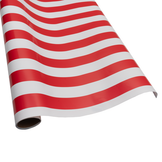 Awning Stripe Red & White Roll Wrap - includes 1 Roll