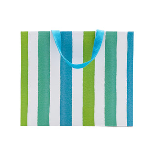 Cafe Stripe Cool Large Gift Bag - 11.75"L x 4.75"W x 10"H - includes 1 bag