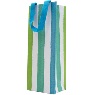 Cafe Stripe Cool Bottle Bag 5"L x 3.5"W x 13"H - includes 1 bag