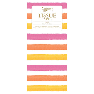 Cafe Stripe Warm Tissue Paper- package of 4 sheets