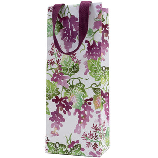 Grapevines Bottle Bag 5"L x 3.5"W x 13"H - includes 1 bag