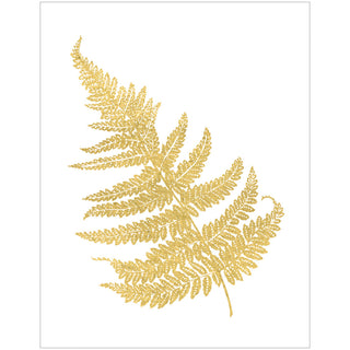 Fern Gold Foil Gift Enclosure Cards - includes 4 cards & envelopes