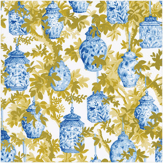 Ginger Jars Blue Gift Wrap