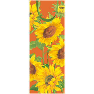 Sunflower Field Orange Bottle Bag 5"L x 3.5"W x 13"H - includes 1 bag